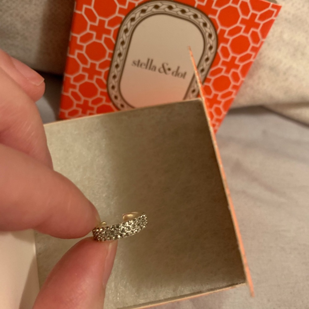 Stella & Dot Pave Ear Cuff-Silver
